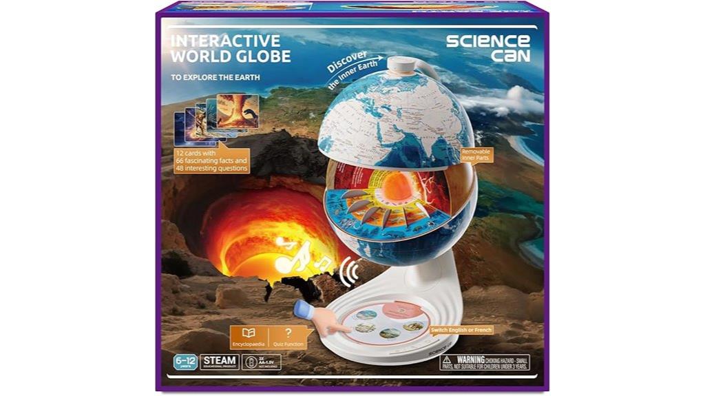 interactive 8 inch globe