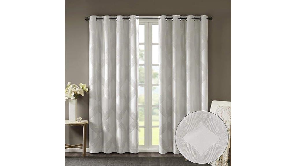 ivory blackout curtains 50x95
