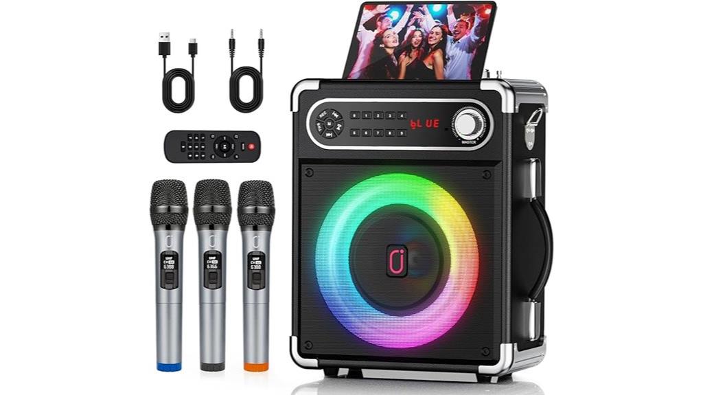 karaoke microphones bluetooth speaker