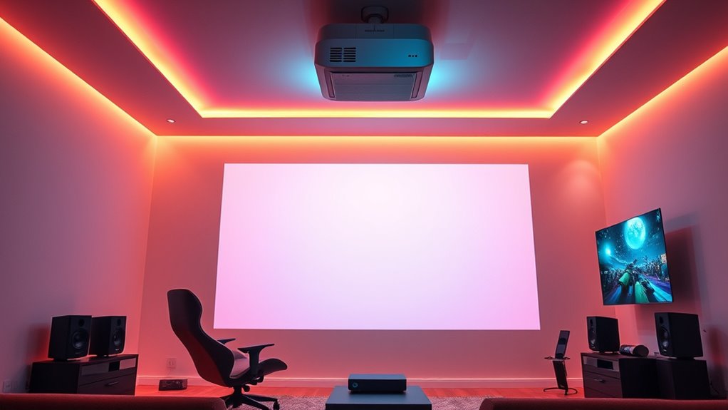 key gaming projector features