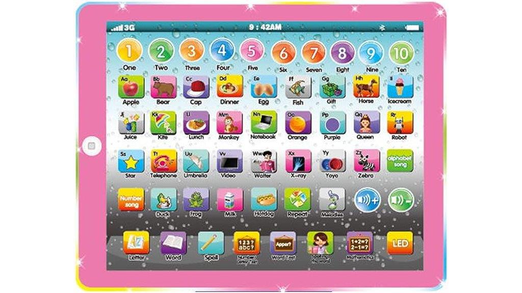 kids educational learning tablet