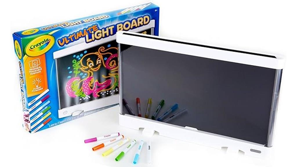 kids illuminated drawing board