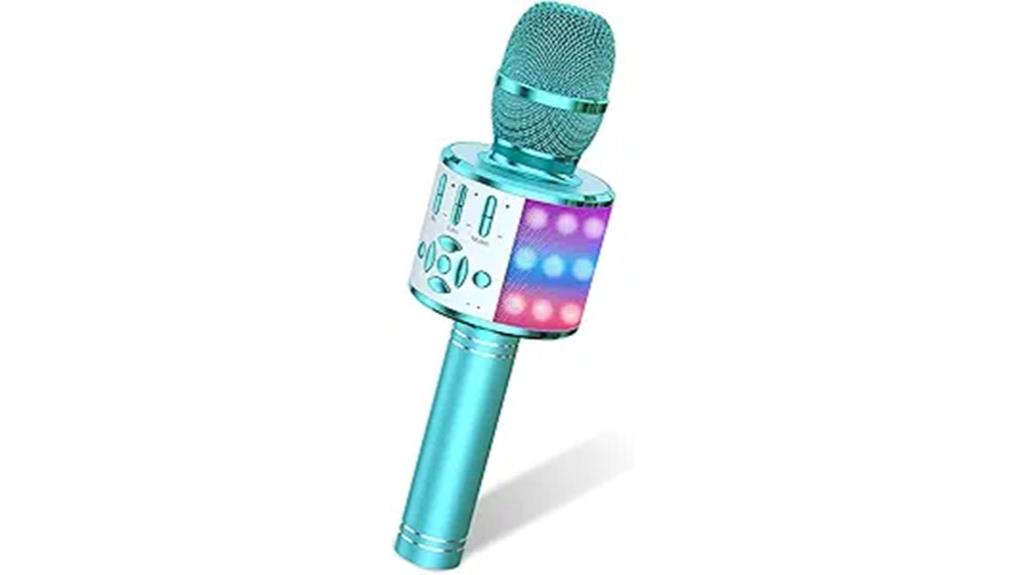 kids karaoke microphone with lights