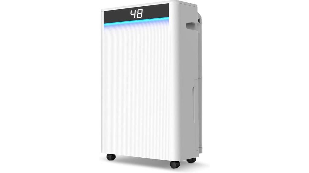 large capacity dehumidifier with drainage