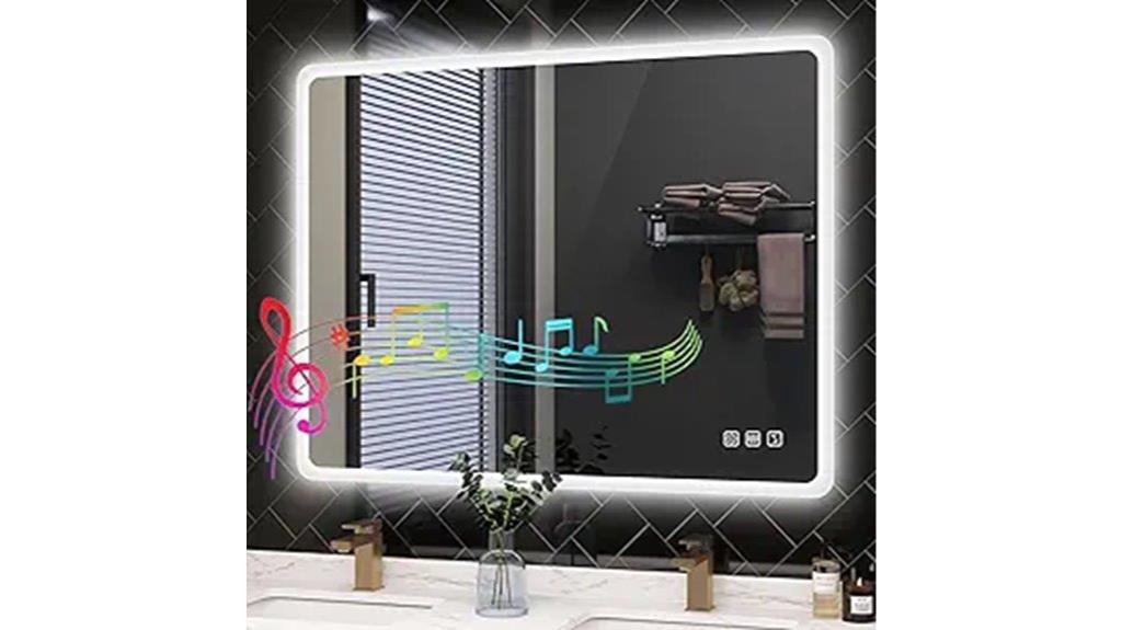 large led bathroom mirror