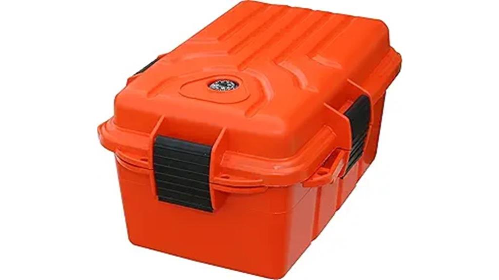 large orange waterproof storage