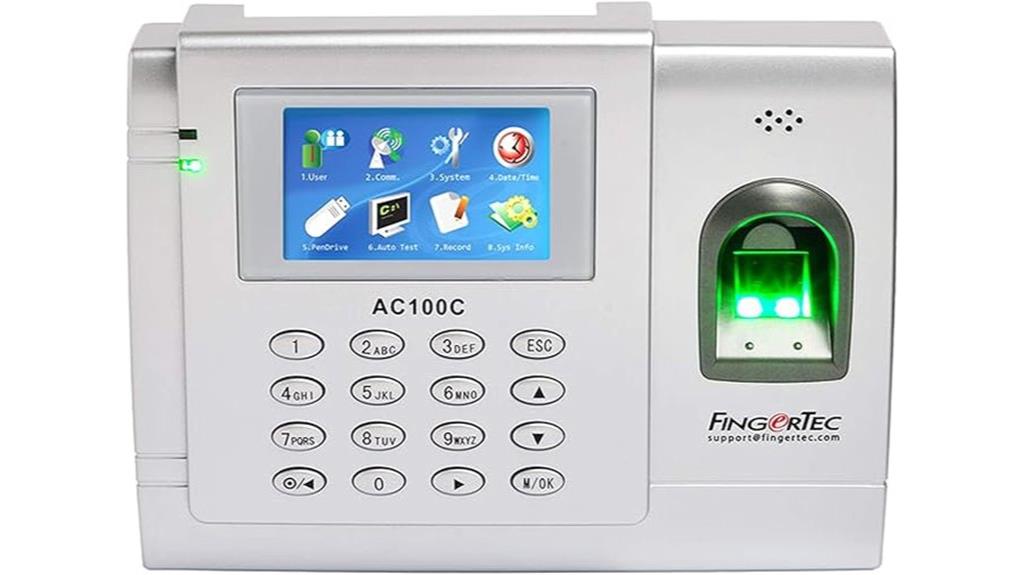 large scale fingerprint attendance system