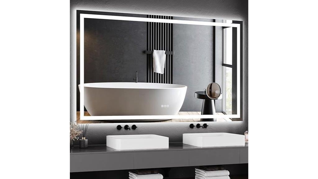 led bathroom mirror