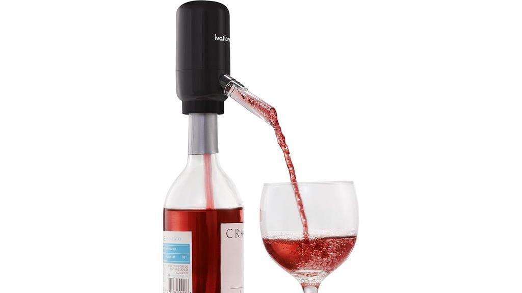 led lit wine aeration