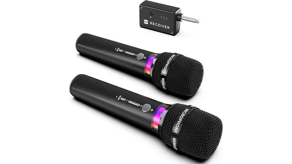 led rechargeable wireless mic