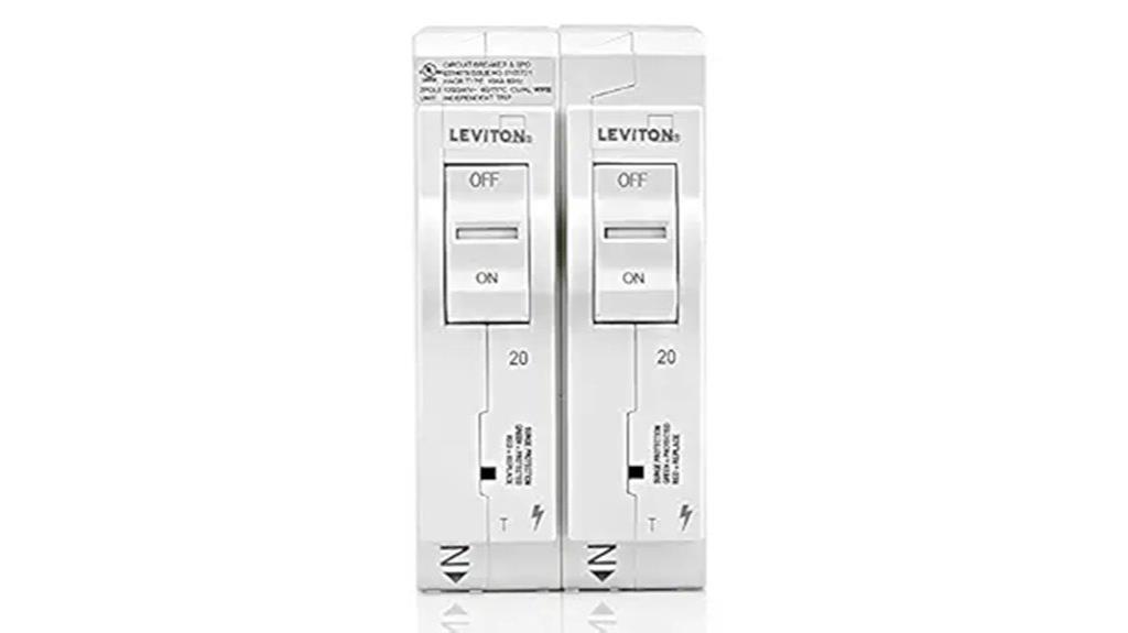 leviton surge protector with breakers