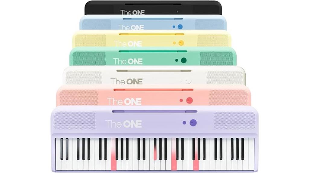 lighted 61 key piano keyboard