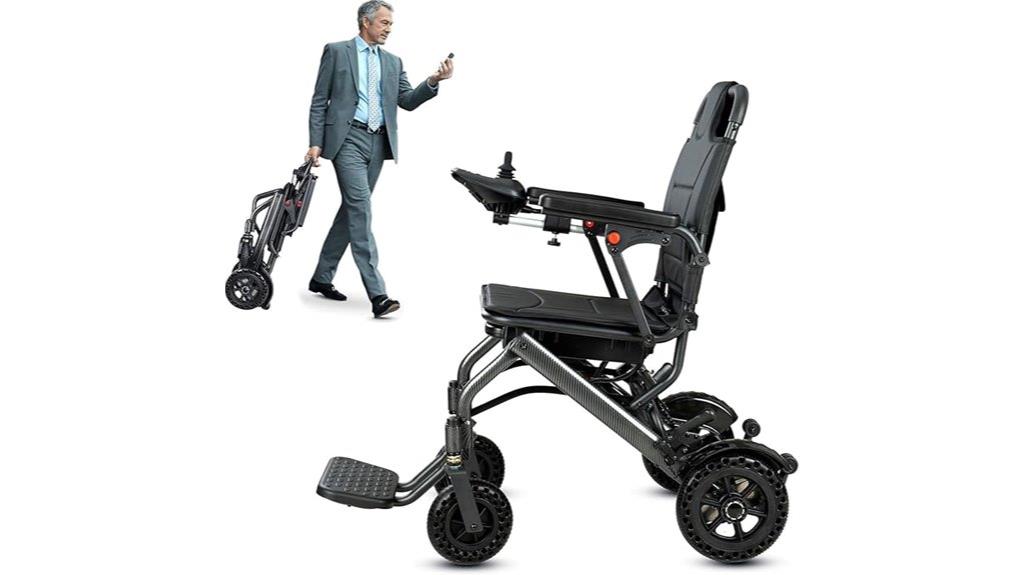 lightweight foldable electric wheelchair
