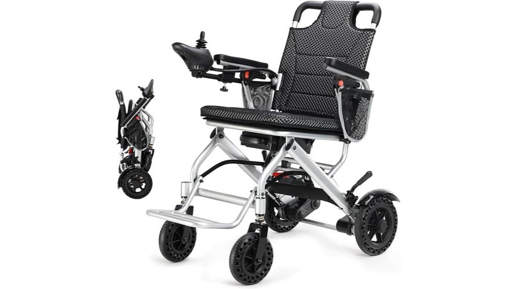 lightweight foldable electric wheelchair