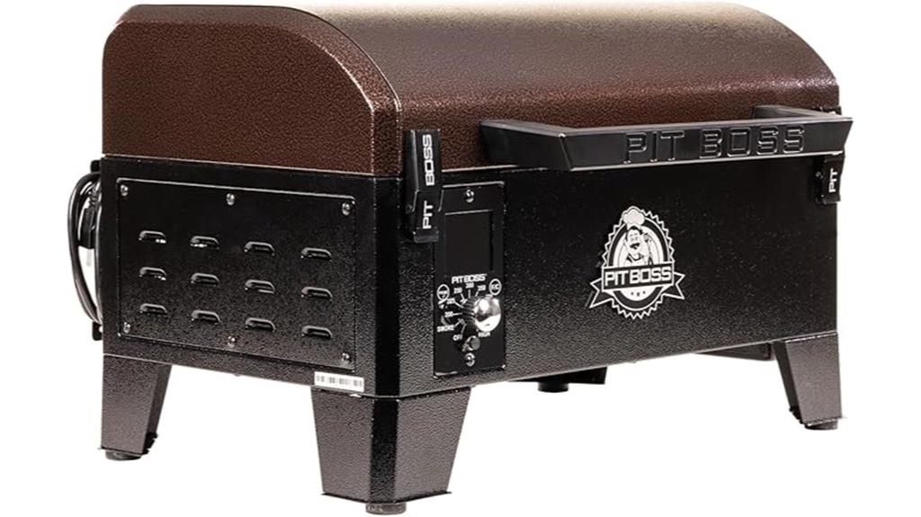 mahogany tabletop wood grill