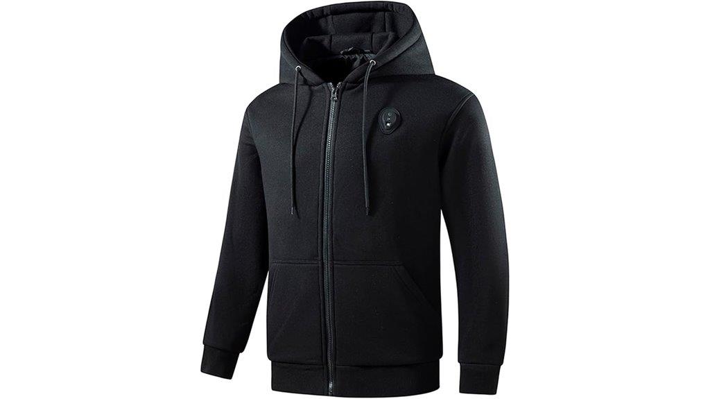 men s 5 zone heated hoodie