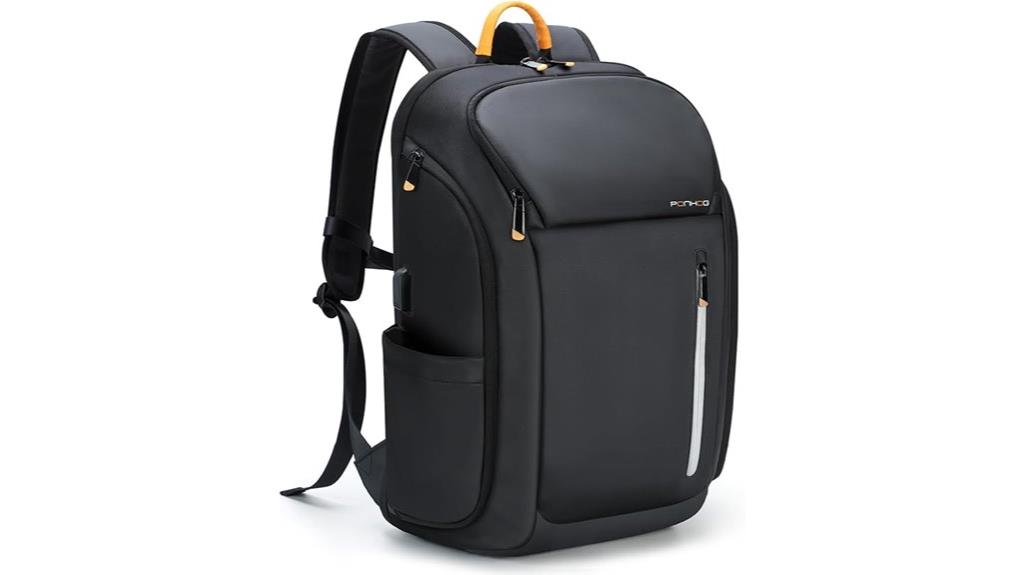 men s anti theft travel backpack