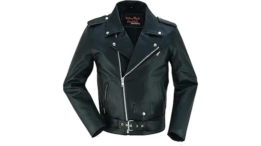 men s black leather motorcycle jacket