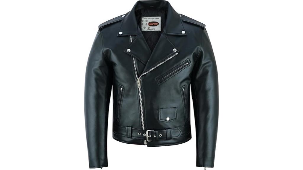 men s motorcycle faux leather
