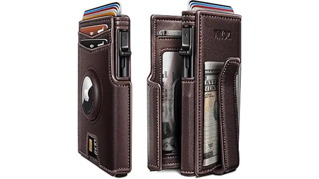 men s rfid wallet with airtag