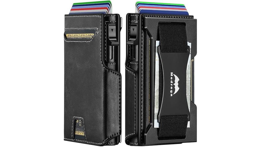 men s rfid wallet with cash strap