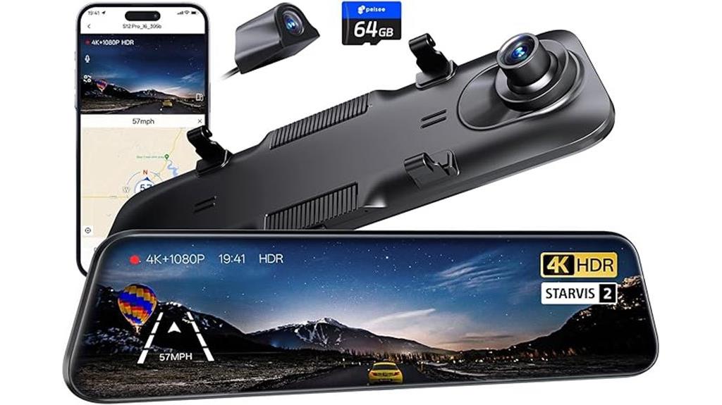 mirror dash cam with starvis