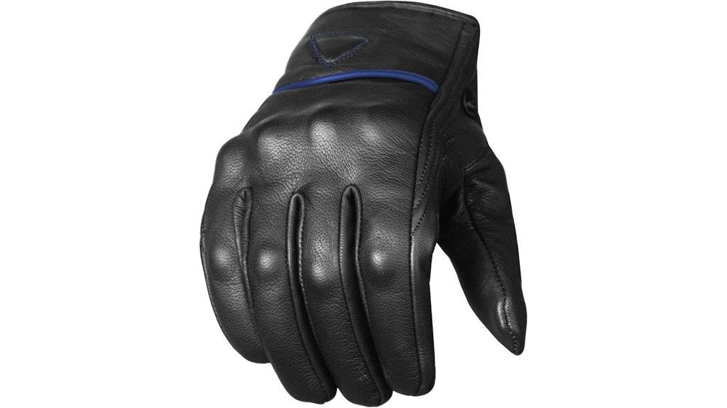 motorcycle leather touchscreen gloves