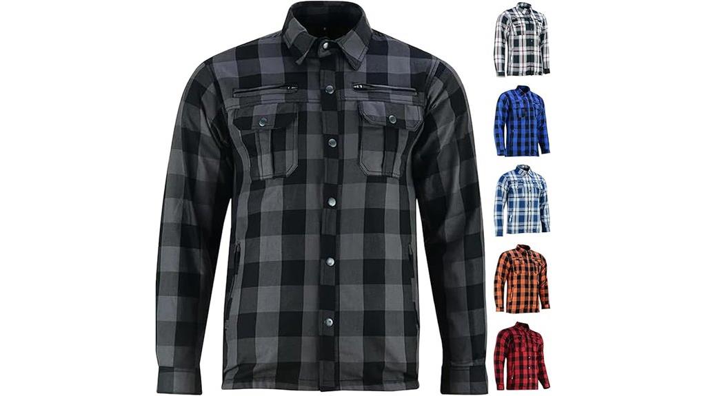 motorcycle shirt with jacket