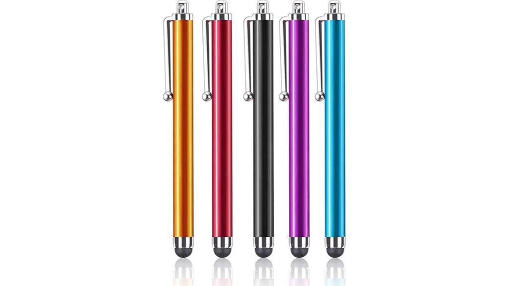 multicolored touch screen stylus