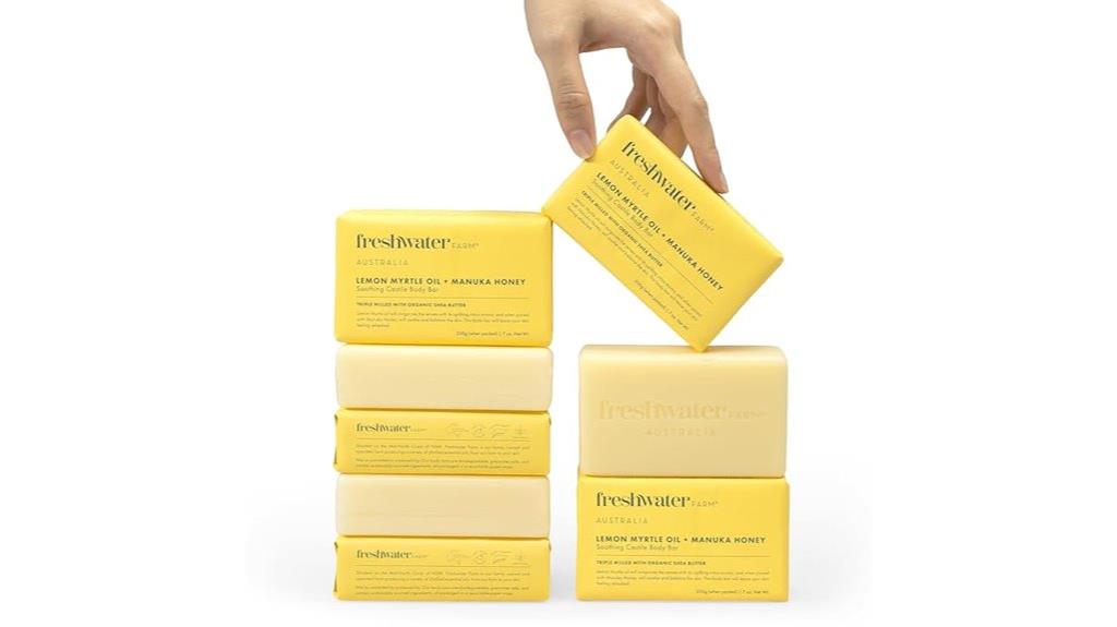 natural lemon myrtle honey soap