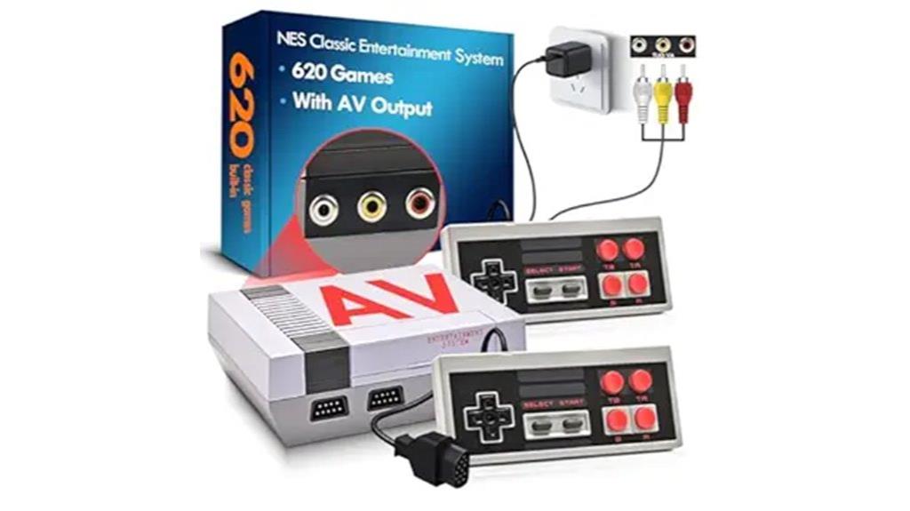 nes retro console with 620 games