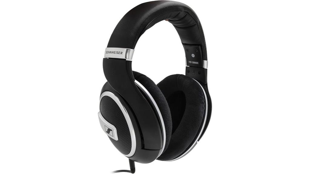 open back black headphones