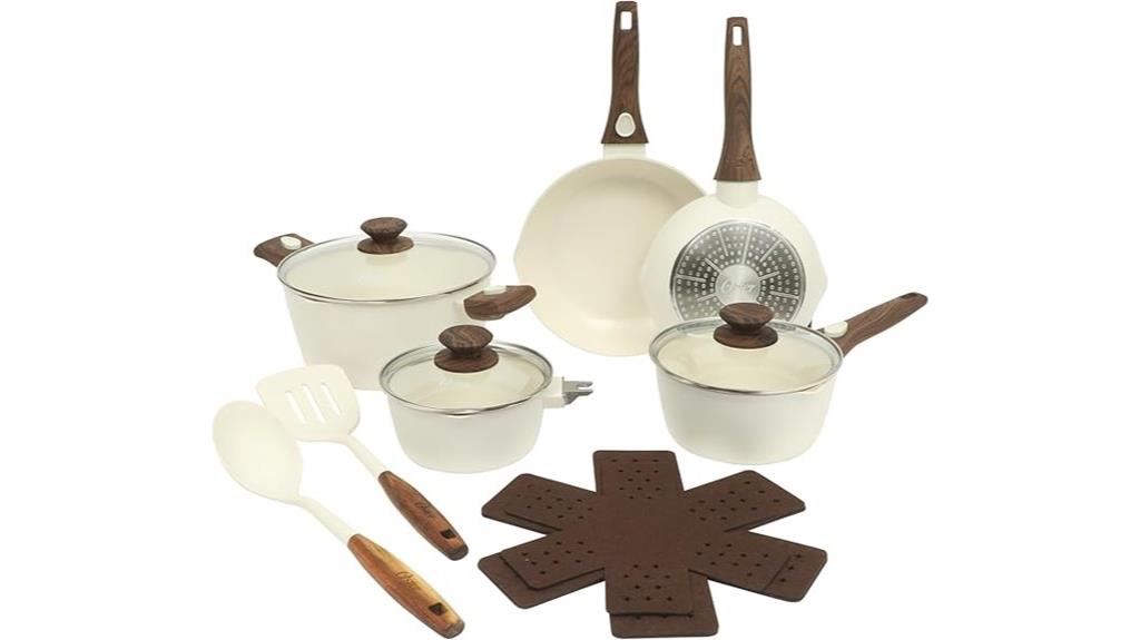oster 18 piece ceramic cookware
