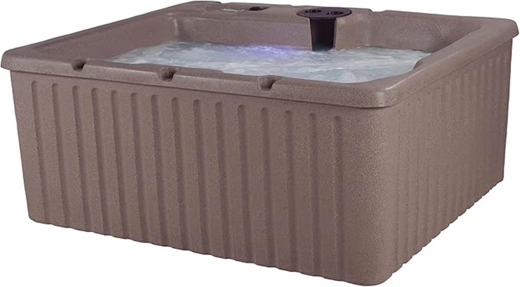 outdoor hot tub with free extras