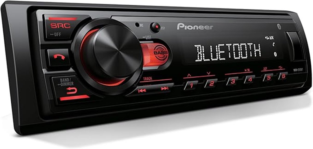 pioneer 1 din media receiver