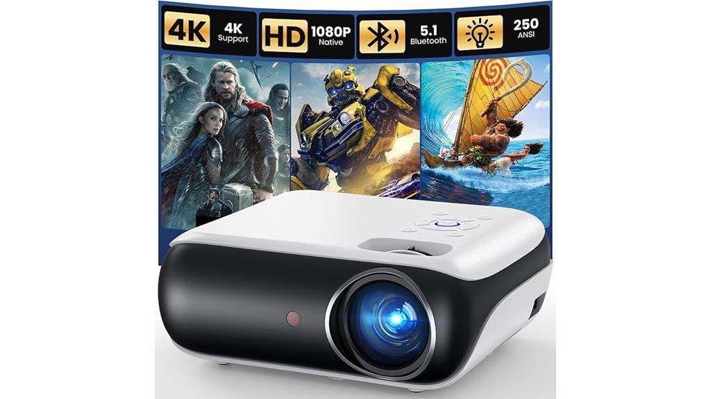 portable 1080p bluetooth projector