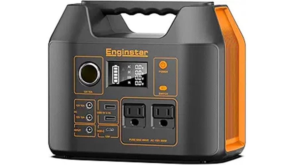 portable 296wh solar generator