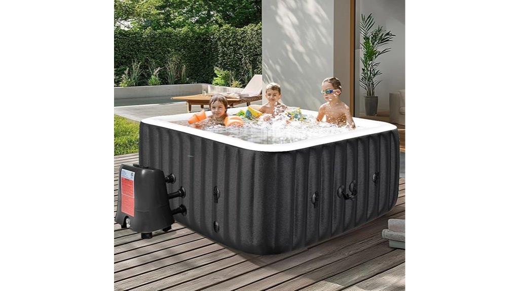 portable 4 6 person hot tub