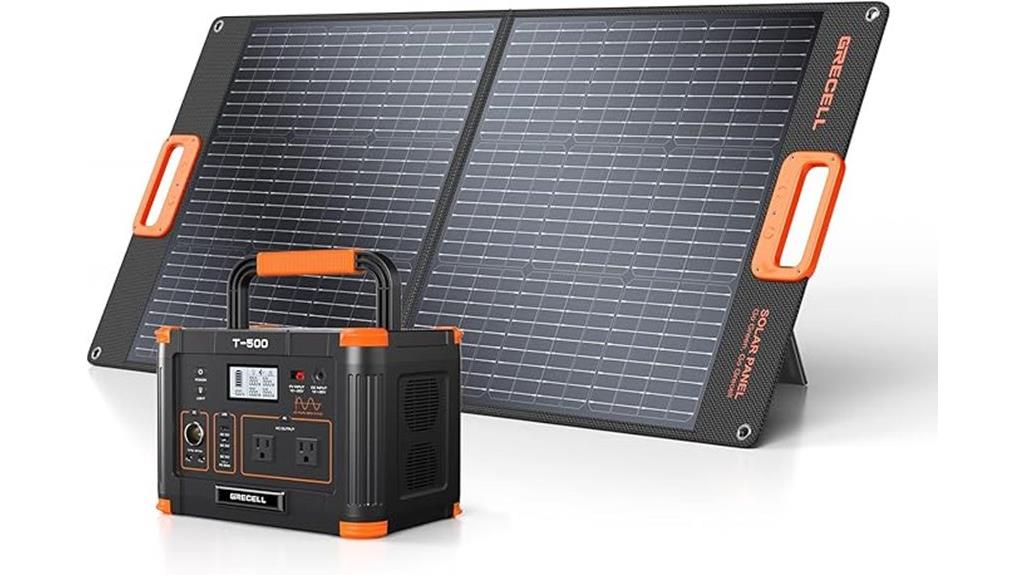 portable 519wh solar generator