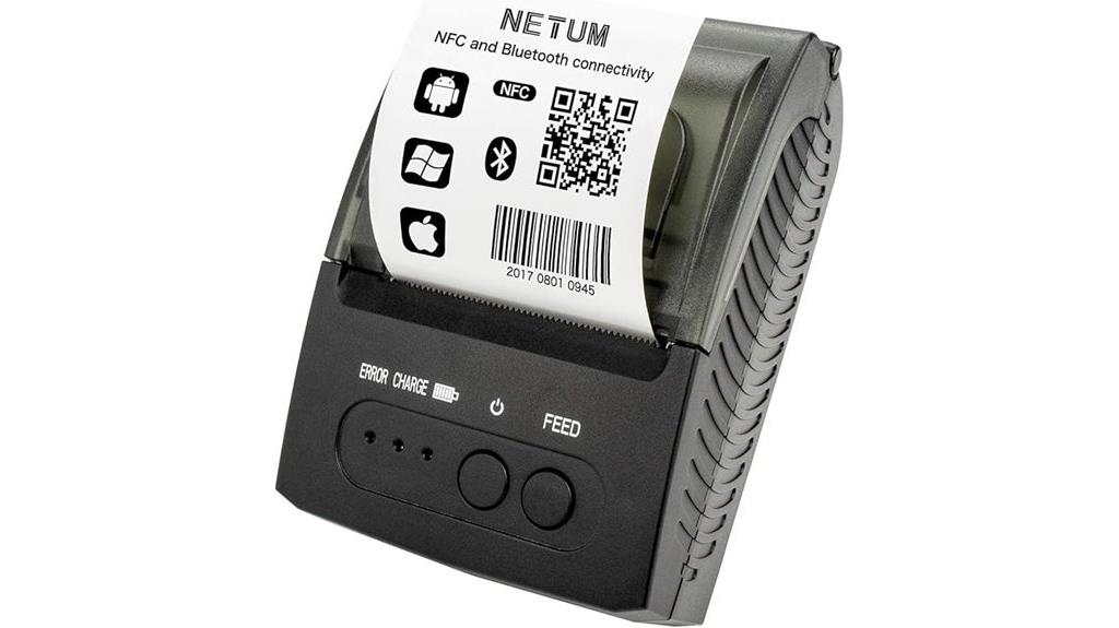 portable 58mm bluetooth printer