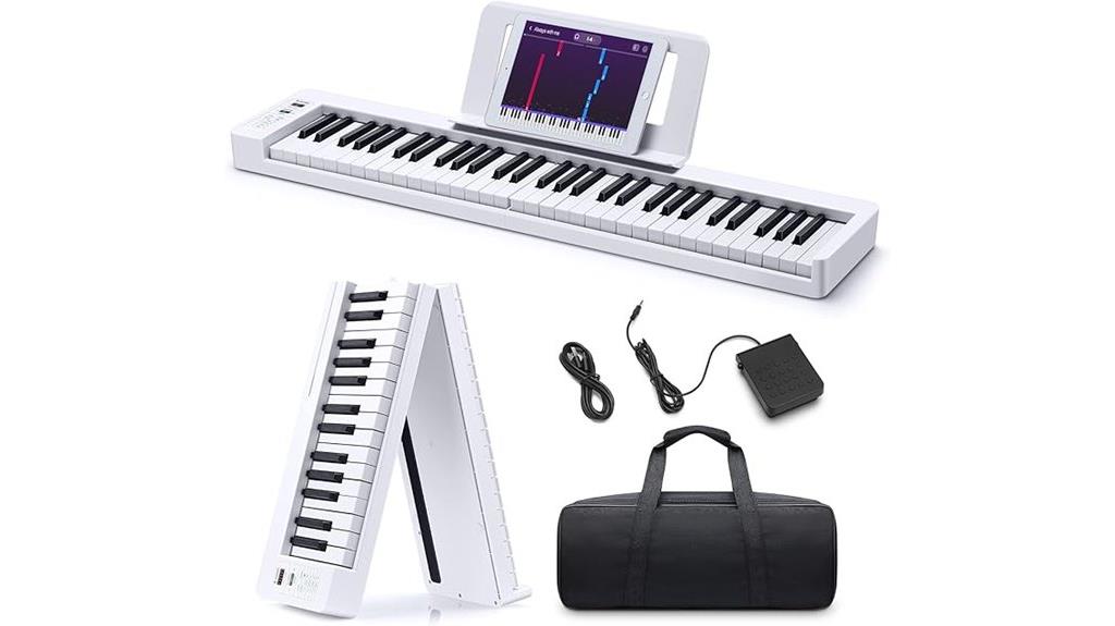 portable 61 key bluetooth piano