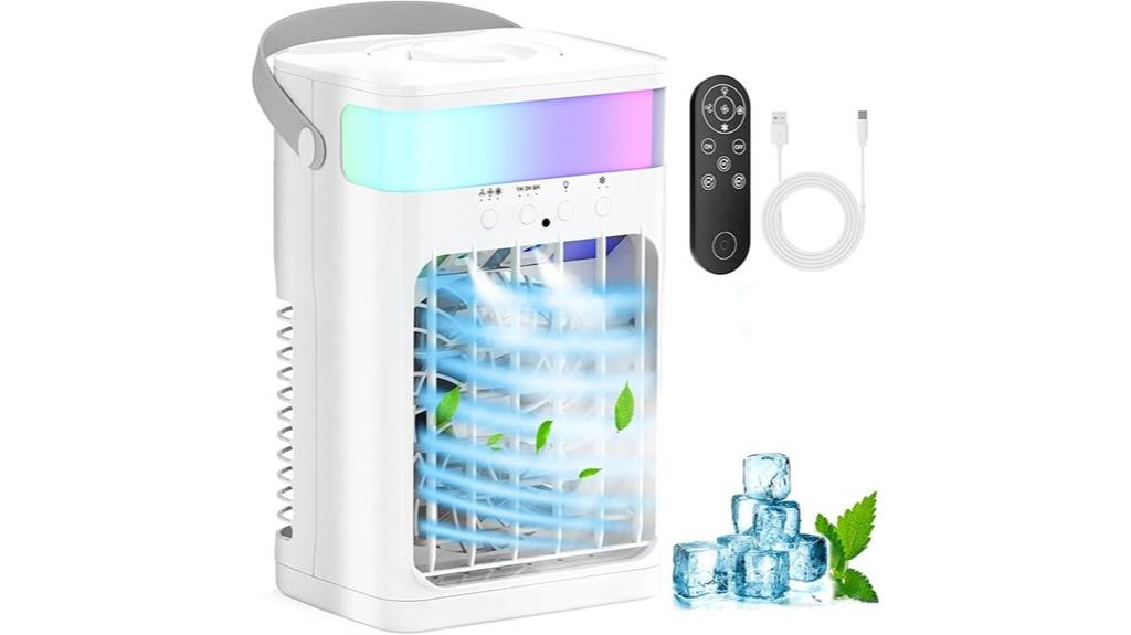 portable ac with water features