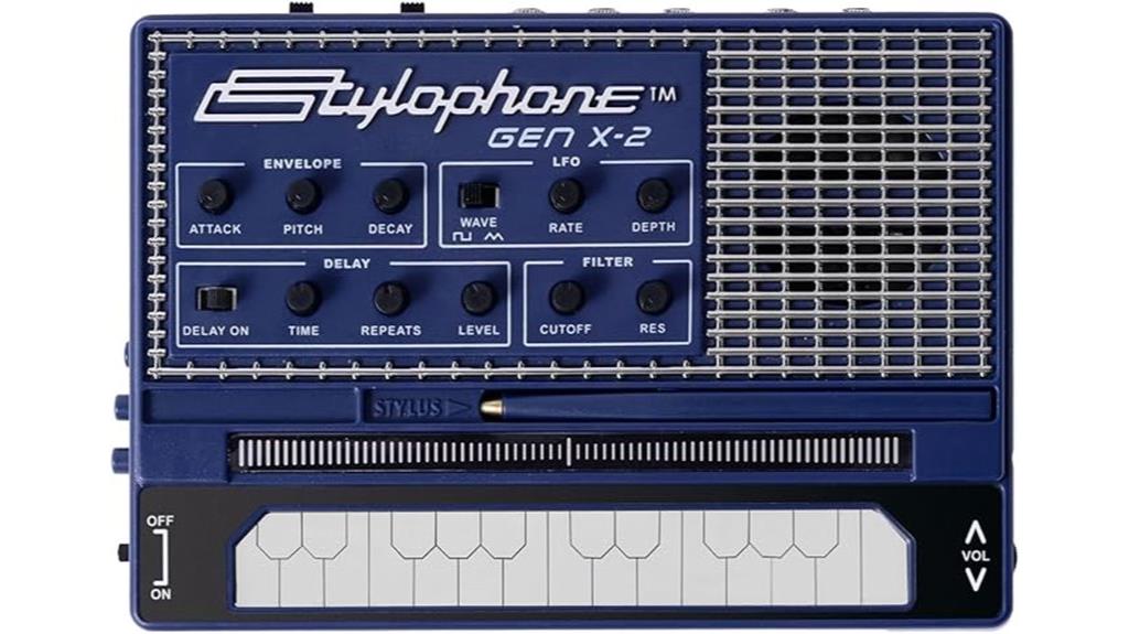 portable analogue synthesizer with speaker