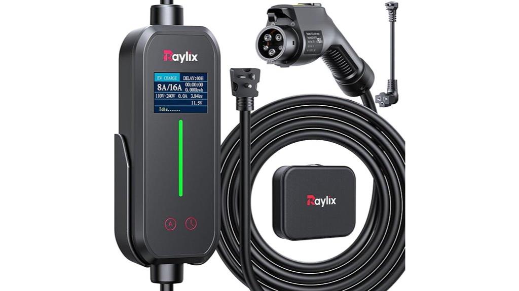 portable ev charger features