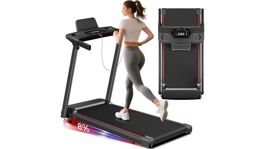 portable incline treadmill three in one