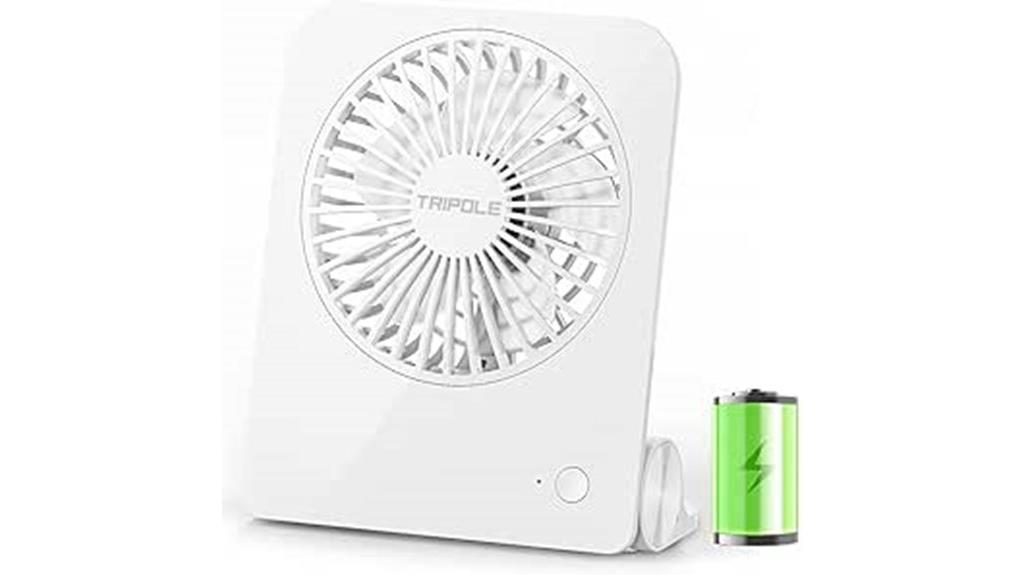 portable rechargeable desk fan