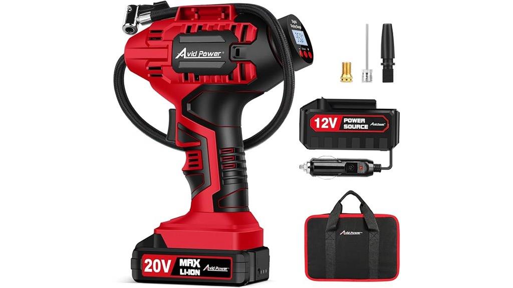 portable tire inflator gauge