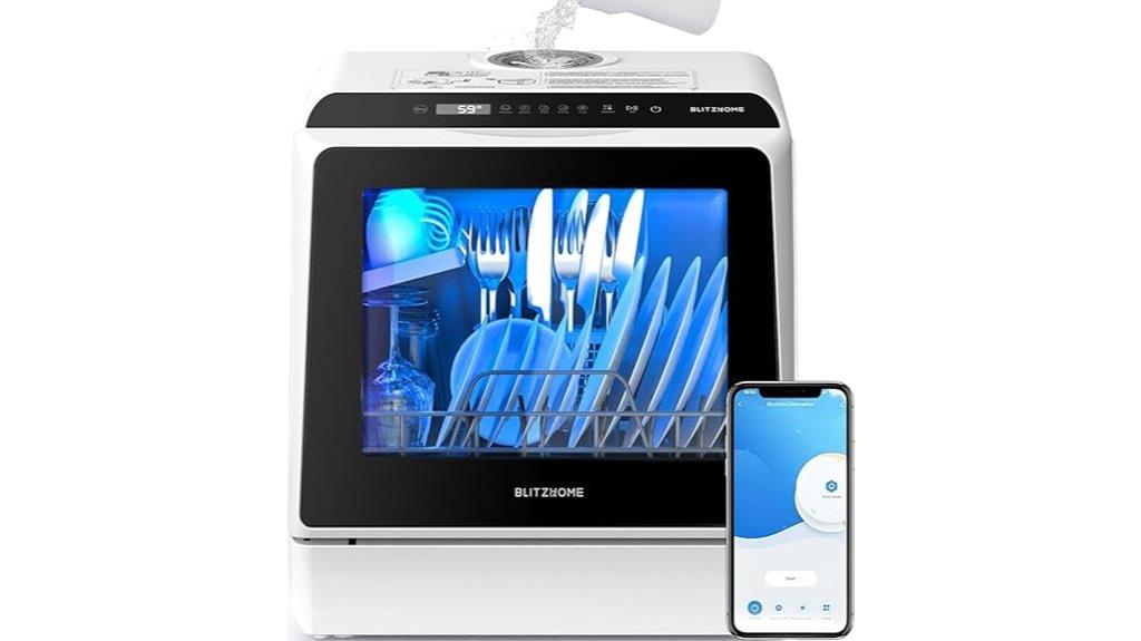 portable wifi dishwasher features