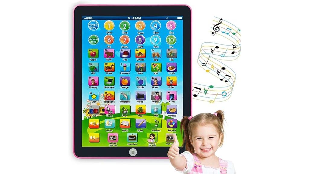 preschool kids educational tablet