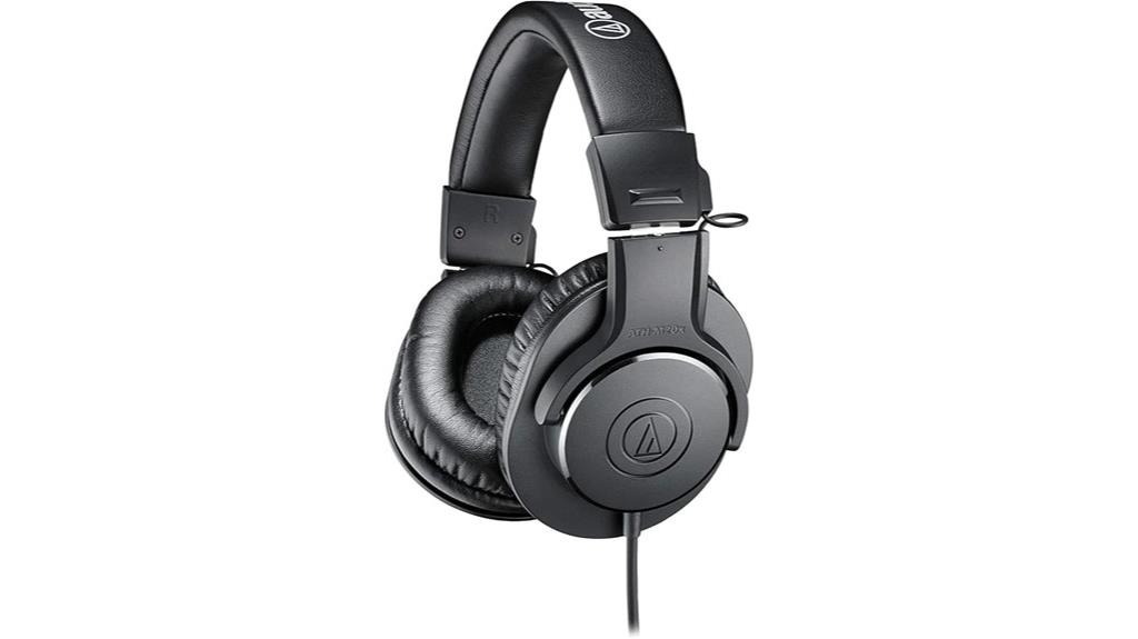 professional black studio headphones